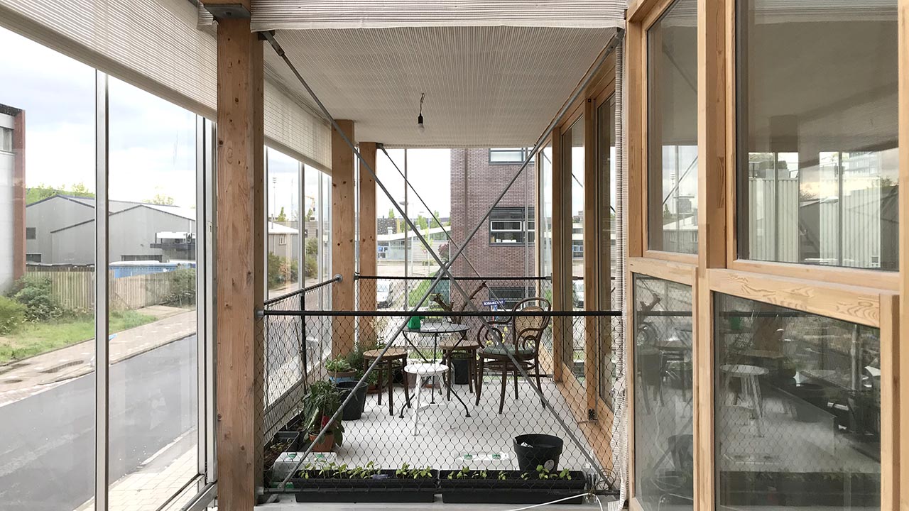 katus.eu glass house greenhouse amsterdam balcony